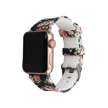 Load image into Gallery viewer, Apple Watch's Soft Silicone Floral Band