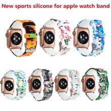 Load image into Gallery viewer, Apple Watch's Soft Silicone Floral Band