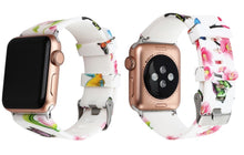 Load image into Gallery viewer, Apple Watch's Soft Silicone Floral Band
