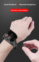 Load image into Gallery viewer, A Two in One Wristband : Earbuds &amp; Smartwatch
